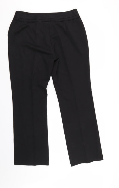 BM Collection Womens Black   Trousers  Size 14 L30 in