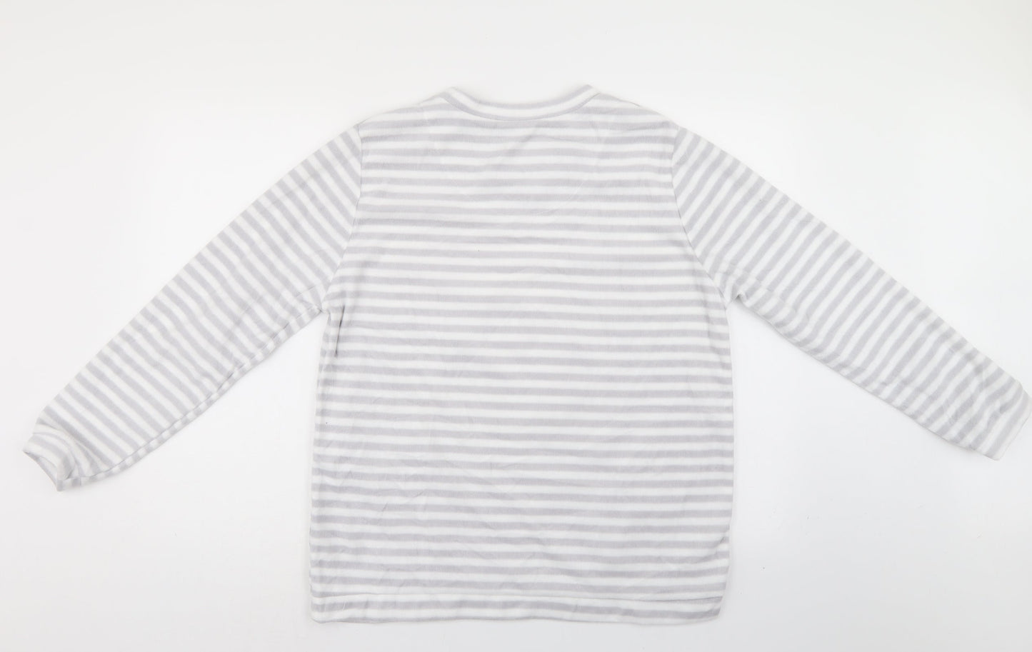 LOVE TO LOUNGE Womens Grey Striped   Pyjama Top Size 12