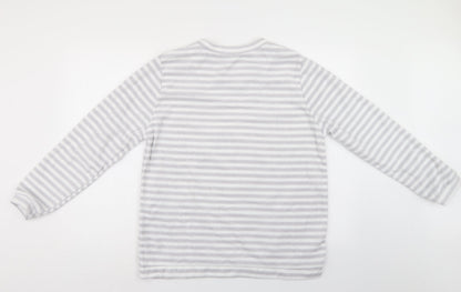 LOVE TO LOUNGE Womens Grey Striped   Pyjama Top Size 12