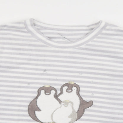 LOVE TO LOUNGE Womens Grey Striped   Pyjama Top Size 12
