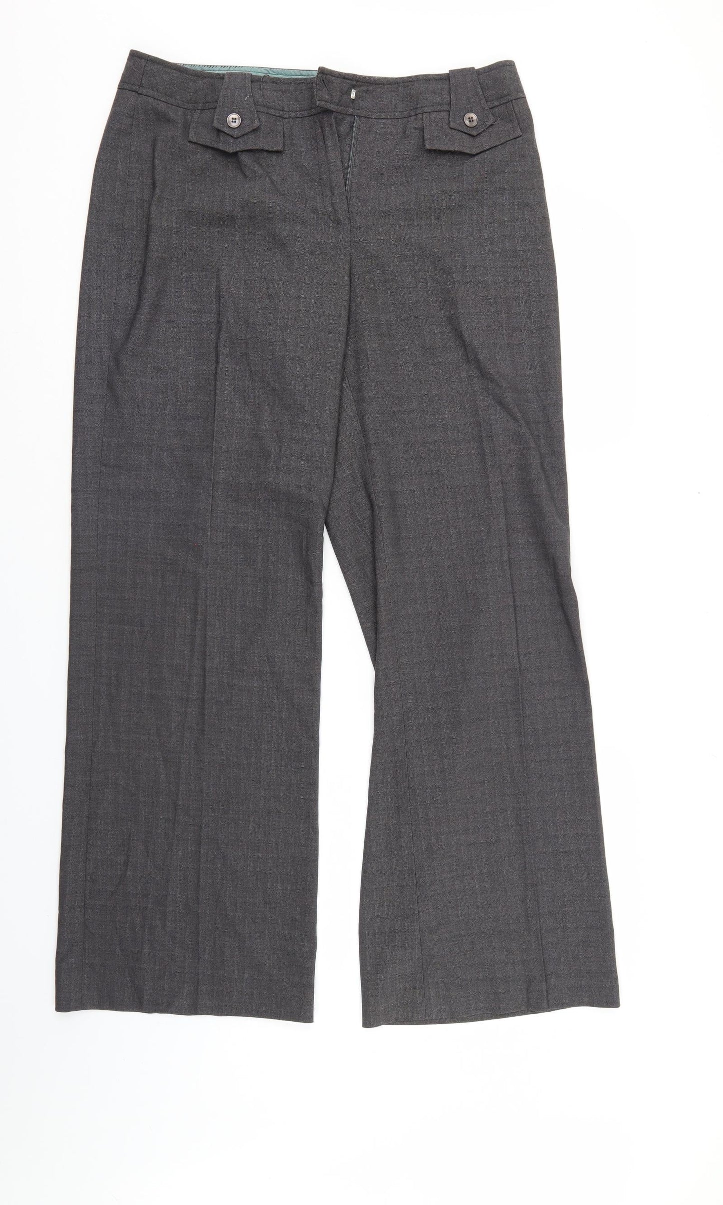 Womens UK Size 12 NEXT Regular Fit  Grey Trousers