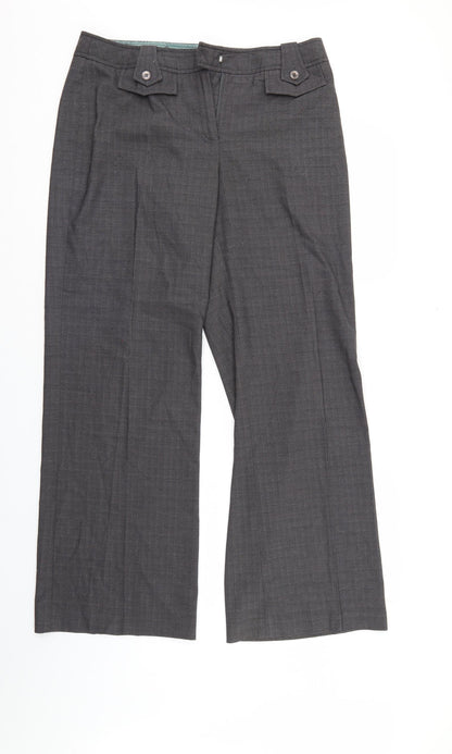 Womens UK Size 12 NEXT Regular Fit  Grey Trousers