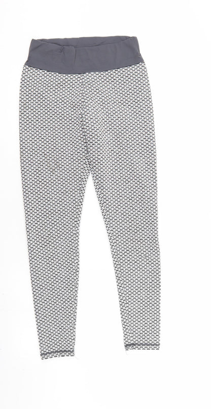 Womens UK Size S Preworn   Grey Leggings