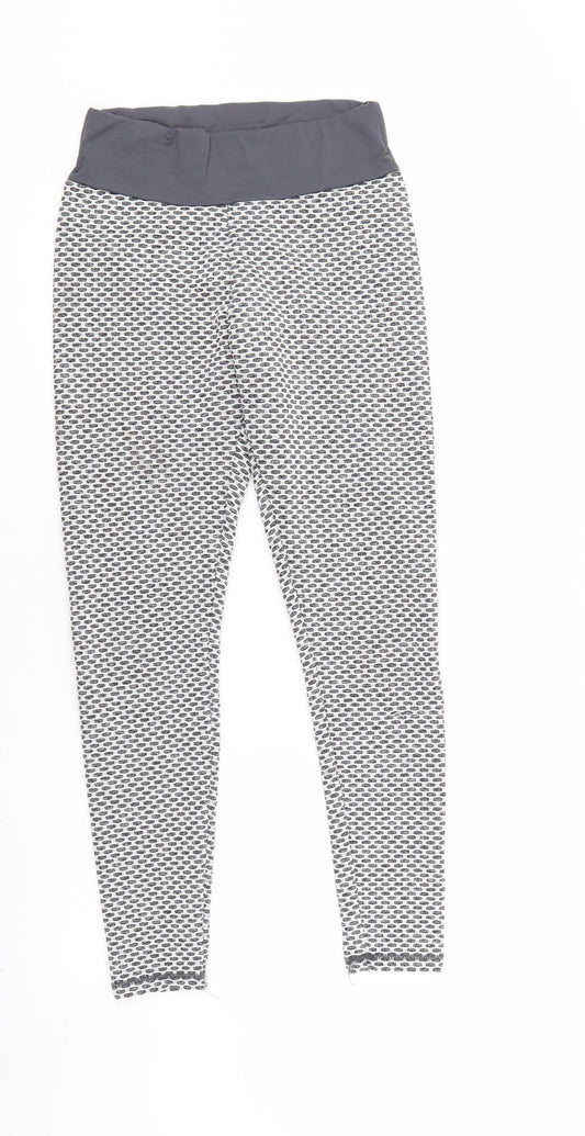 Womens UK Size S Preworn   Grey Leggings
