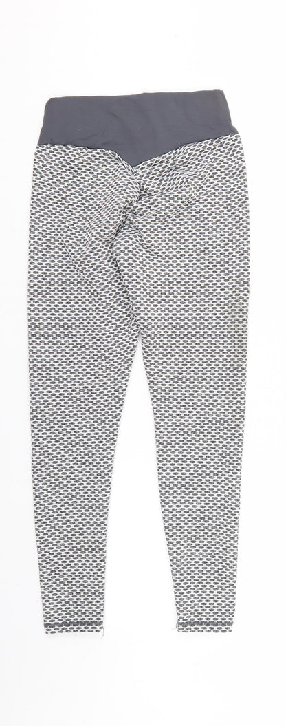 Womens UK Size S Preworn   Grey Leggings