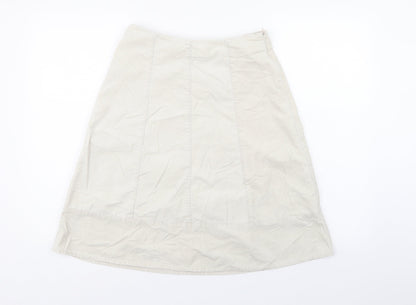 Dickins & Jones Womens Ivory   A-Line Skirt Size 8