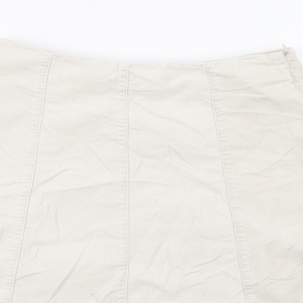 Dickins & Jones Womens Ivory   A-Line Skirt Size 8