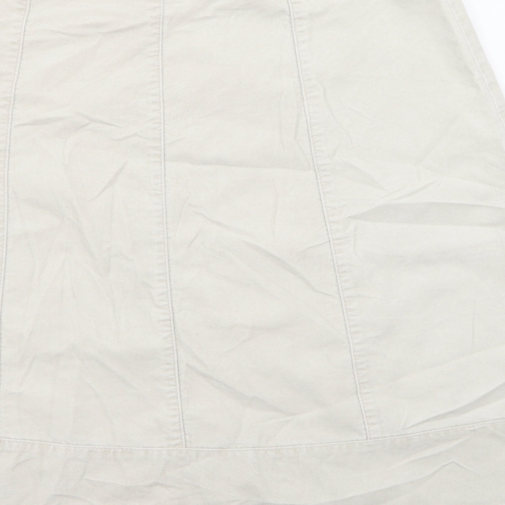 Dickins & Jones Womens Ivory   A-Line Skirt Size 8
