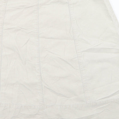 Dickins & Jones Womens Ivory   A-Line Skirt Size 8
