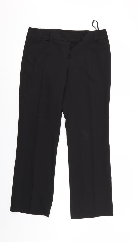 Womens UK Size 12 Dorothy Perkins Regular Fit  Black Trousers