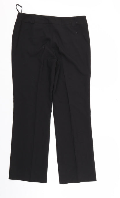 Womens UK Size 12 Dorothy Perkins Regular Fit  Black Trousers
