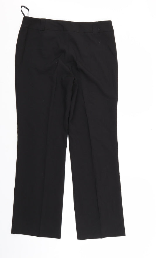 Womens UK Size 12 Dorothy Perkins Regular Fit  Black Trousers
