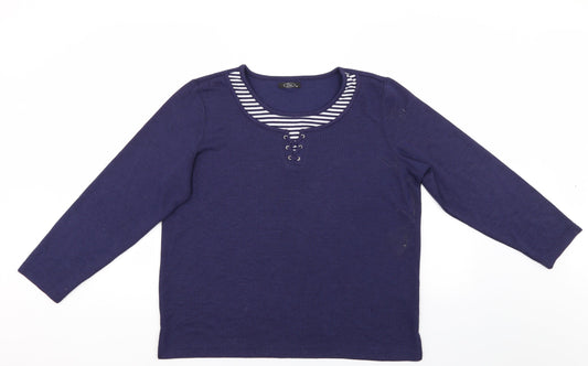 BM Womens Blue   Pullover Jumper Size M