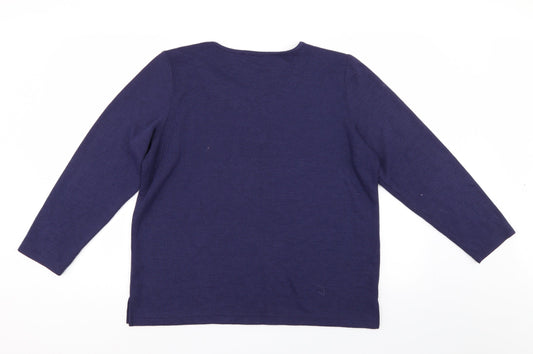 BM Womens Blue   Pullover Jumper Size M