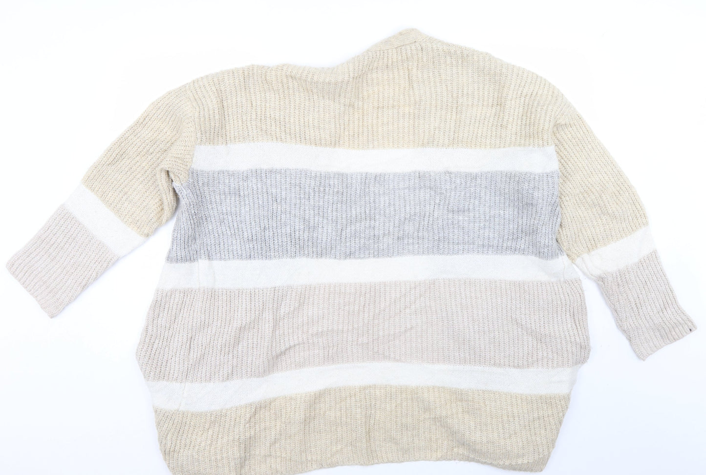 George Womens Multicoloured Striped  Cardigan Jumper Size M