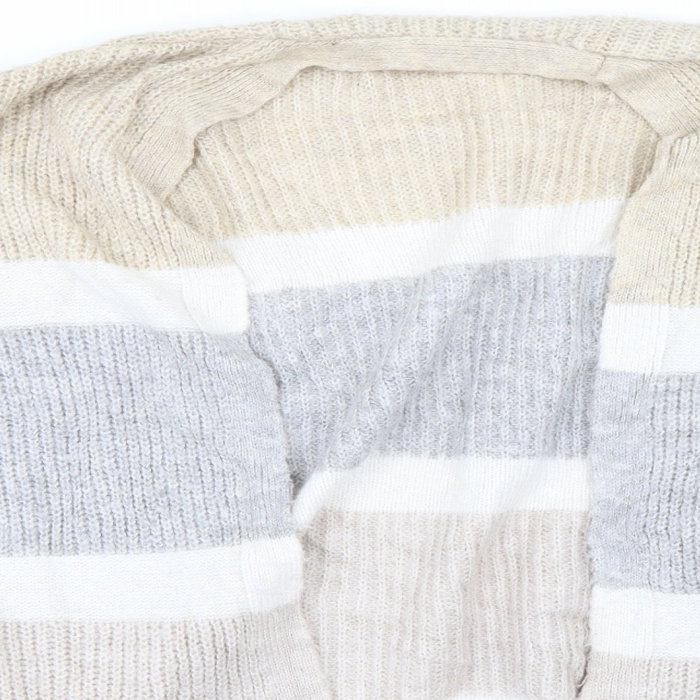 George Womens Multicoloured Striped  Cardigan Jumper Size M