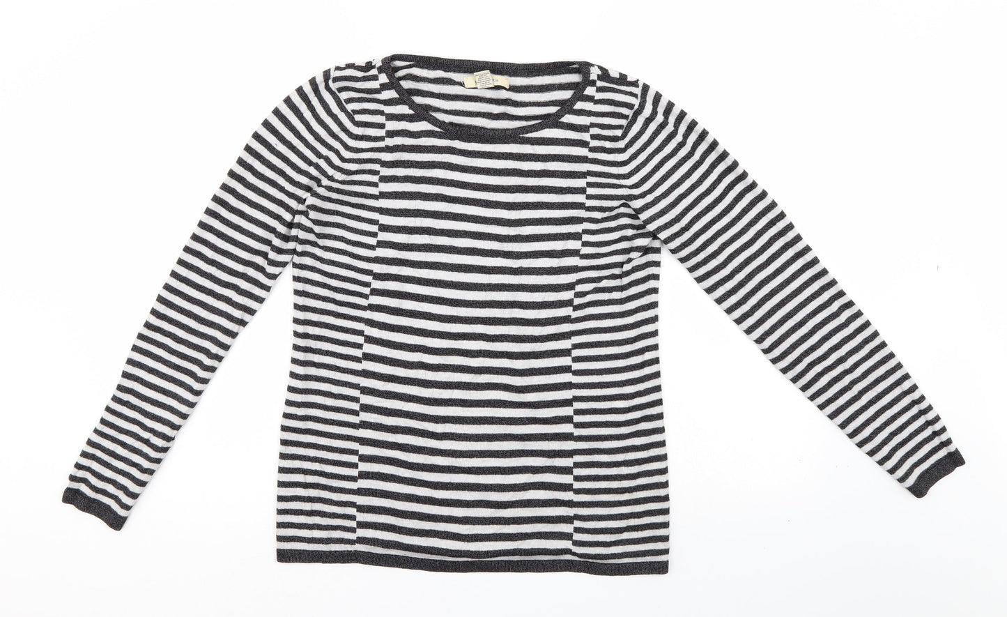 G.H. Bass & Co. Womens Multicoloured Striped  Pullover Jumper Size M