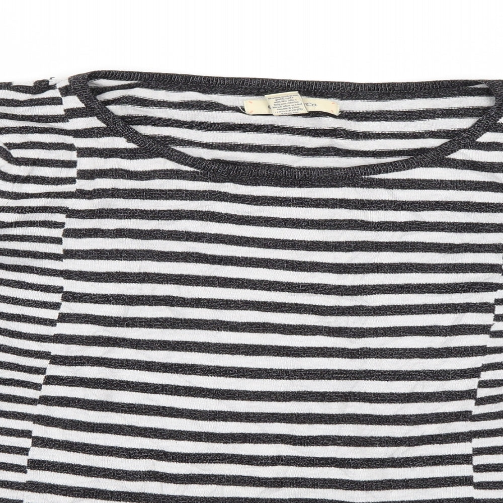 G.H. Bass & Co. Womens Multicoloured Striped  Pullover Jumper Size M