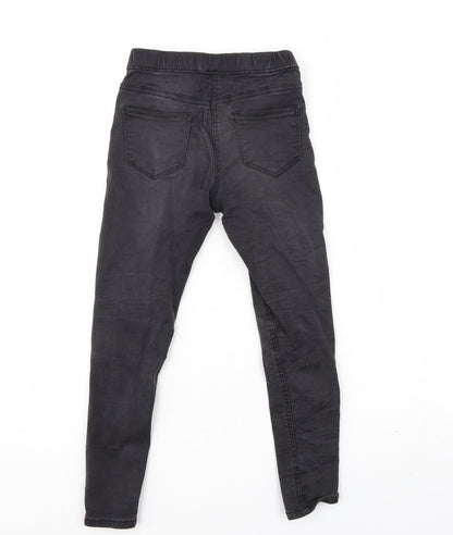 The Rosie Girls Black  Damask Tapered Jeans Size 8 Years