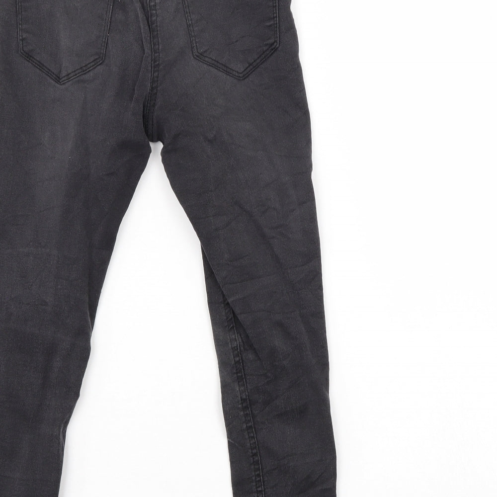 The Rosie Girls Black  Damask Tapered Jeans Size 8 Years