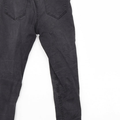 The Rosie Girls Black  Damask Tapered Jeans Size 8 Years