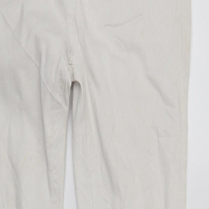 Moda Womens White  Denim Skinny Jeans Size 14 L27 in