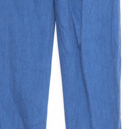 Denim & Co. Womens Blue  Denim Tapered Jeans Size 12 L28 in