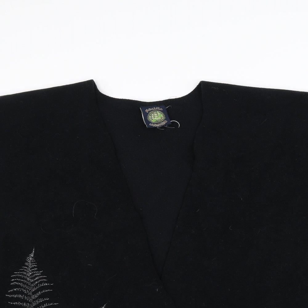 Preworn Womens Black   Cardigan Jumper One Size