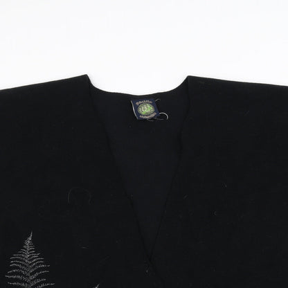 Preworn Womens Black   Cardigan Jumper One Size