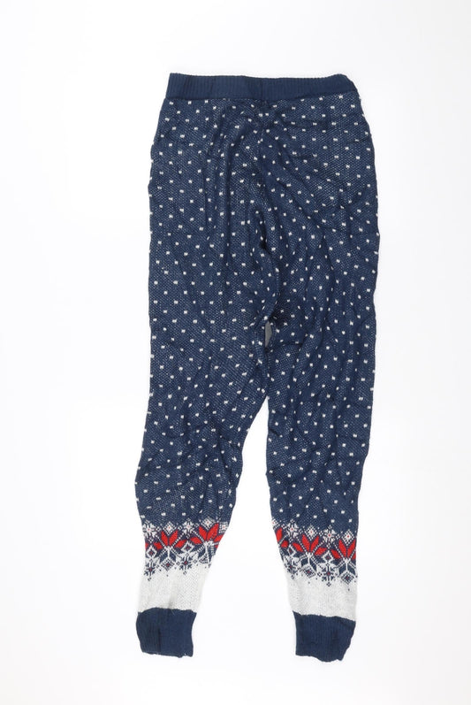 Womens UK Size 8 ASOS Regular Fit Sweatpants Blue Trousers