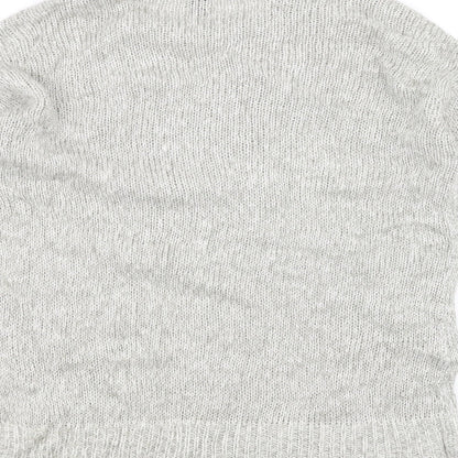 New Look Womens White  Knit Pullover Jumper Size S