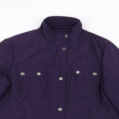 BHS Womens Purple   Pea Coat Coat Size 12