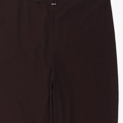 Womens UK Size 22 Preworn Regular Fit  Brown Trousers
