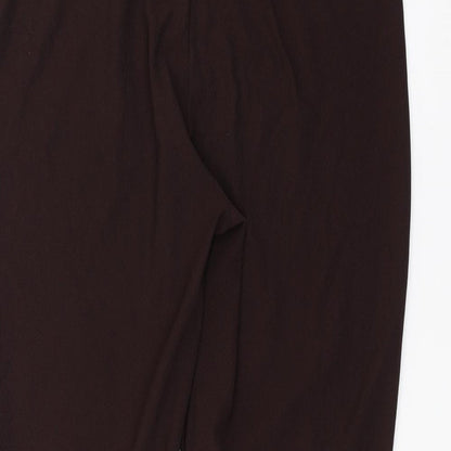 Womens UK Size 22 Preworn Regular Fit  Brown Trousers