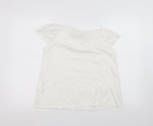 George Womens White   Basic T-Shirt Size 12