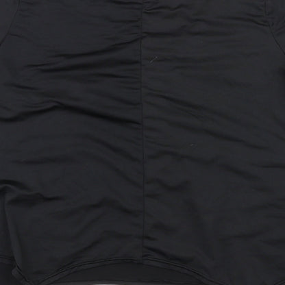 Womens UK Size 2XL Preworn Black Basic T-Shirt