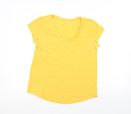 Womens UK Size S Gap Yellow Basic T-Shirt