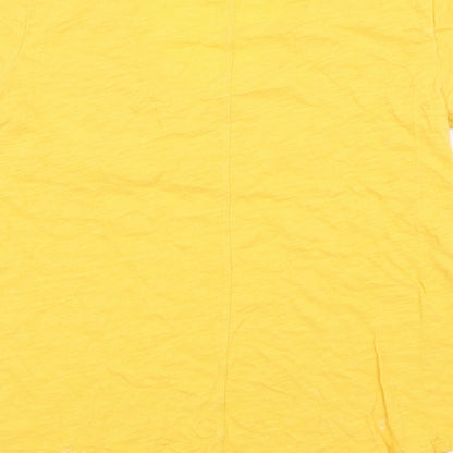 Womens UK Size S Gap Yellow Basic T-Shirt