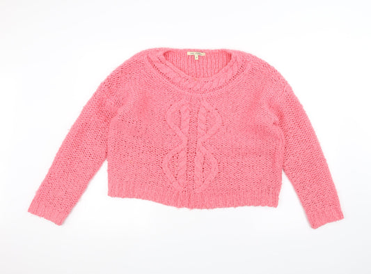 NEXT Womens Pink  Knit Pullover Jumper Size M