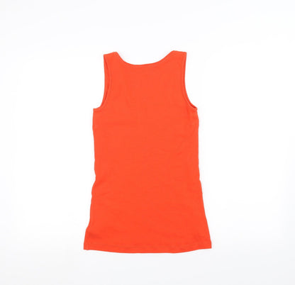F&F Womens Orange   Basic Tank Size 10