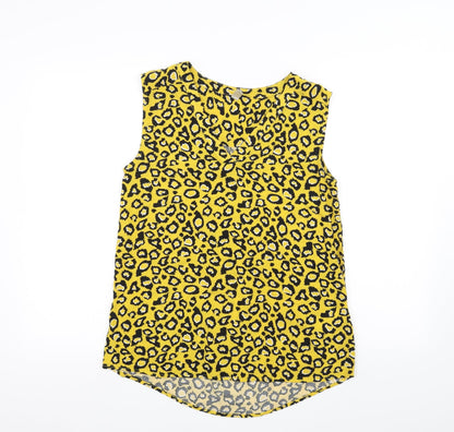 Womens UK Size S Soyaconcept Yellow Basic T-Shirt