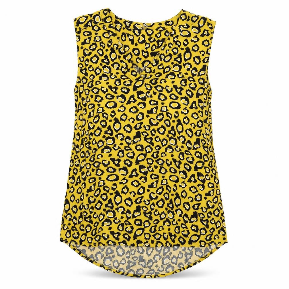 Womens UK Size S Soyaconcept Yellow Basic T-Shirt