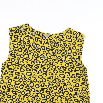 Womens UK Size S Soyaconcept Yellow Basic T-Shirt