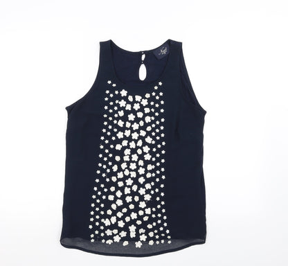 Womens UK Size 10 NEXT Blue Basic Tank