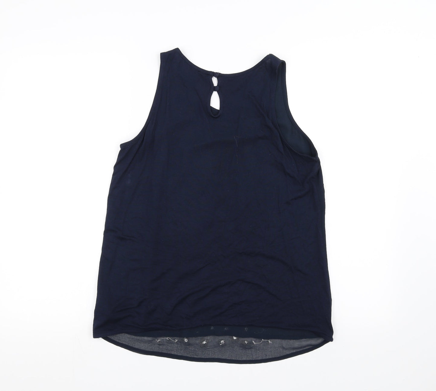 Womens UK Size 10 NEXT Blue Basic Tank
