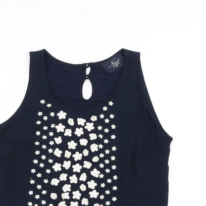 Womens UK Size 10 NEXT Blue Basic Tank