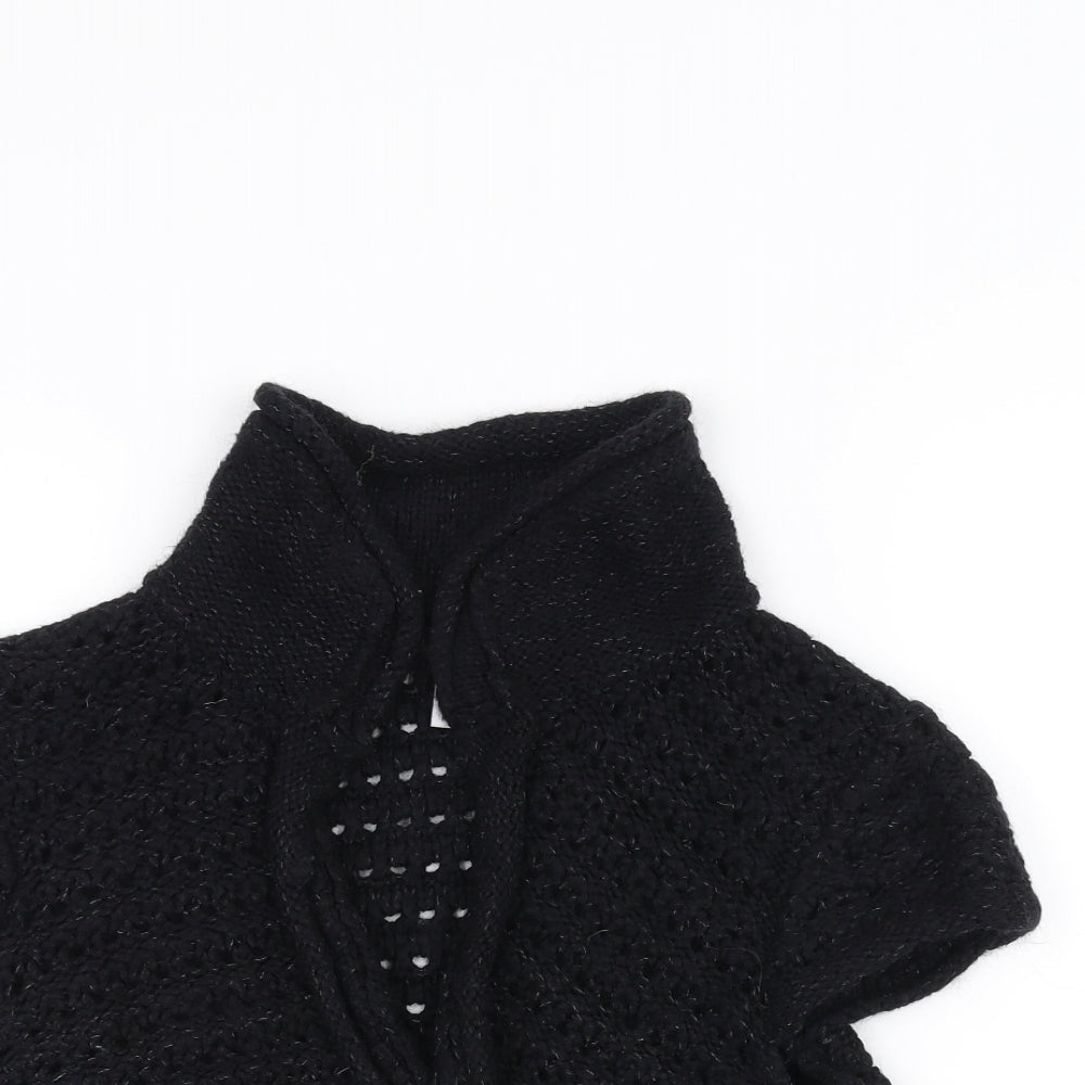 Gap Womens Black  Knit Jacket Coatigan Size L