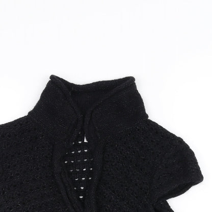 Gap Womens Black  Knit Jacket Coatigan Size L