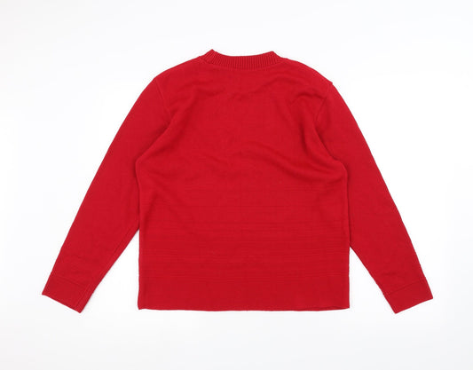 Pure & Natural Womens Red   Pullover Jumper Size L