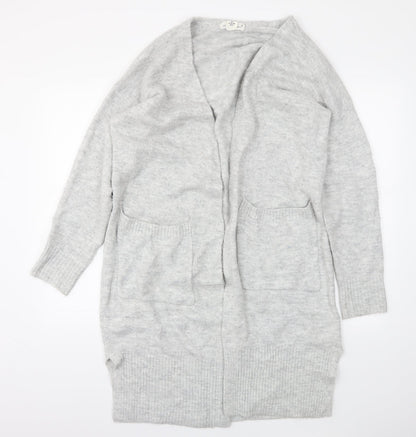 H&M Womens Grey   Cardigan Jumper Size S